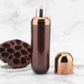 Acrylic brown pump sleeve electroplating acrylic lotion bottle