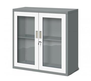 Glass Swing Door Metal Cupboard
