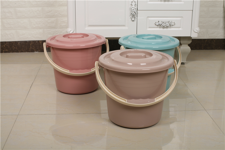 Multipurpose 10l Handle Storage Water Plastic Bucket With Lid