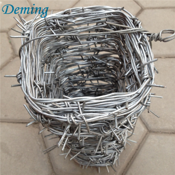 High quality galvanized Powder coated barbed wire factory price