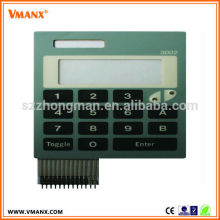 Membrane switch numeric keypad with LCD screen for calculator
