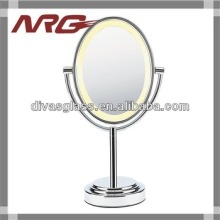 Standing cosmetic mirror