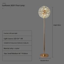 Modern Dandelion Crystal Floor Lamp