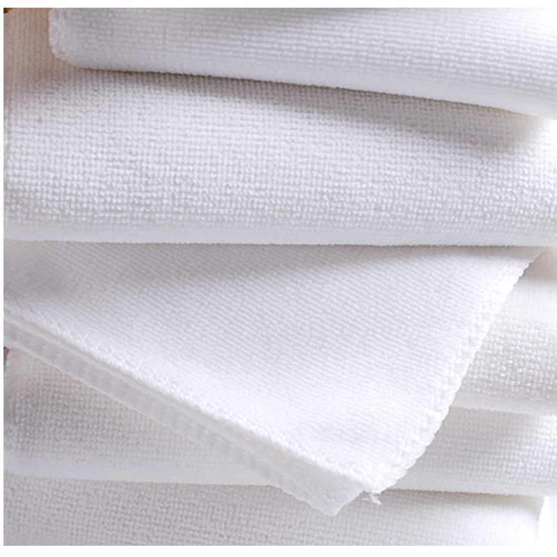 10PCS White Ultra Soft Microfiber Fabric Face Towel Hotel Bath Towel Wash Hand Towels Portable Terry Towel Multifunctional Towel