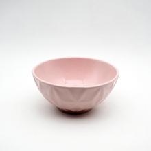 Porcelain Color Embossed Custom Ceramic Bowl