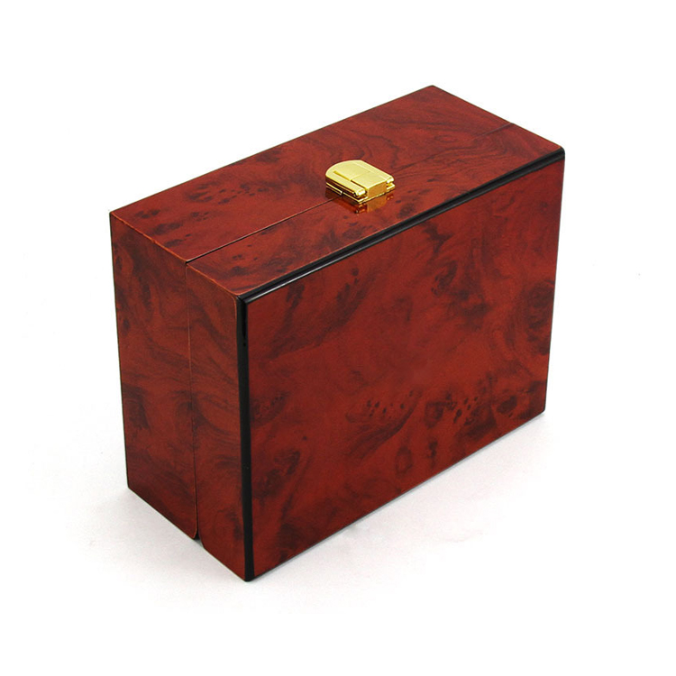 Luxury OEM Custom High Glossy Single Wooden Men Watch Boxes Packaging For Gift