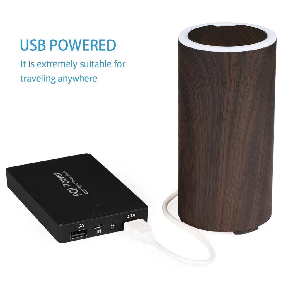 Ultrasonik Usb Electric Wood Grain Fragrance Diffuser