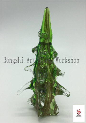 Christmas Tree Glass Sculpture