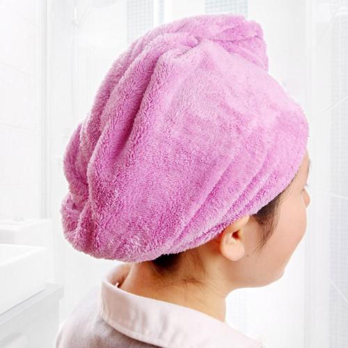 serviettes en microfibre pour cheveux secs avec bouton