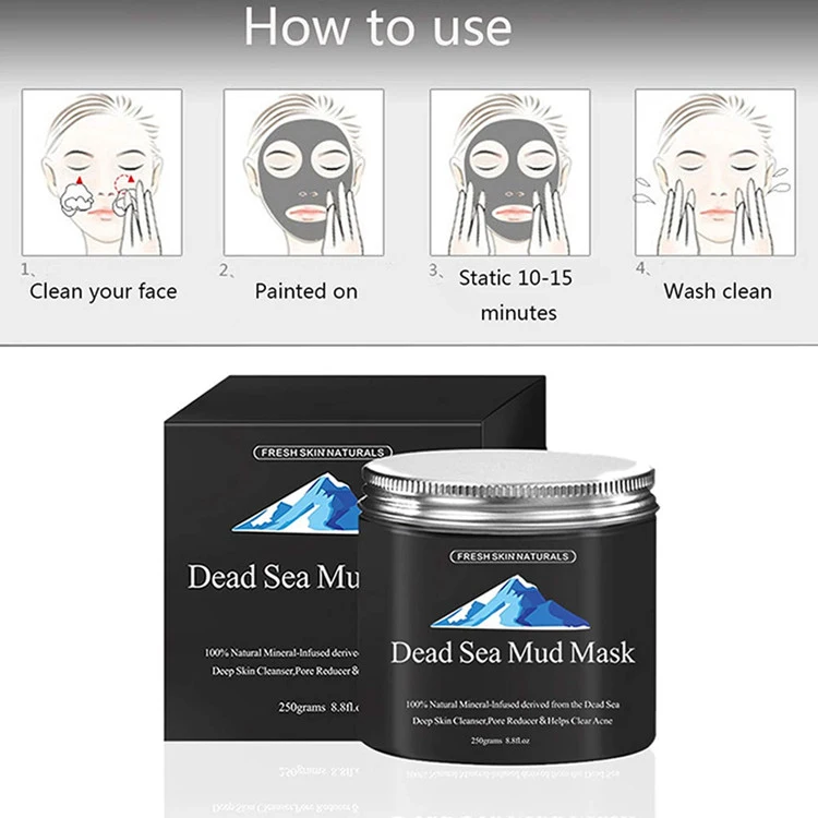 OEM All Natural Anti-Aging Formula Acne Dead Sea Mud Mask