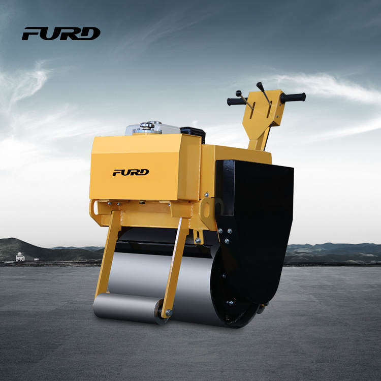 Cost-effective 325kg walk behind single drum hand mini road roller