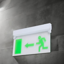 CE Listed Safety Signs: Fire-Charging Emergency Exit Lights for Commercial & Industrial Lighting - Model LE297