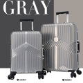 Wholesale ABS PC rolling suitcase aluminium travel luggage