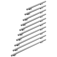 Staffa per corrimano rimovibile in acciaio inossidabile montata a parete