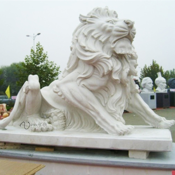 Garden art craft large stone lion outdoor sculpture