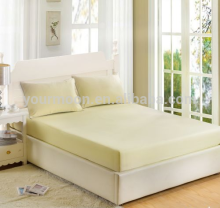 Wholesale soft solid polycotton blend custom size fitted sheet