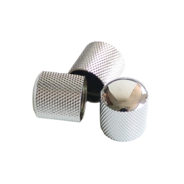 Wholesale Metal Control Guitar Knob Chrome Dome - Black Gold Chrome for Tele Guitar