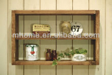 Rustic decoration wood wall shelf