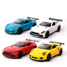 1:36 Scale Diecast Model Cars: 3-Door Open Racing Car Toy Models