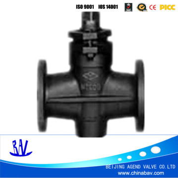 China supplier Cast iron flanged plug valve,two-way plug valve