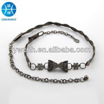 Metal chain belt