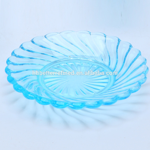 Handgemachter Geo Blue Color Mini Dessertteller