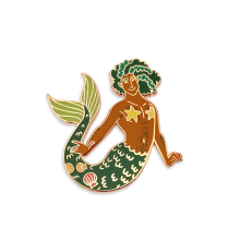 Craft Metal Custom Logo Handmade Mermaid Pin