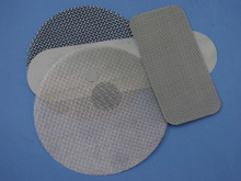Black Iron Wire Mesh Filter Discs