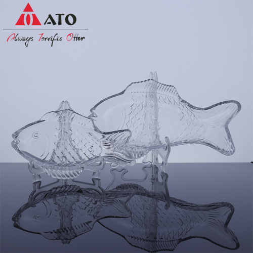 축제를위한 ATO 친화적 인 생선 모양의 유리 판