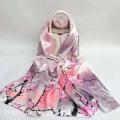 Floral Satin Silk Popular Scarves Women