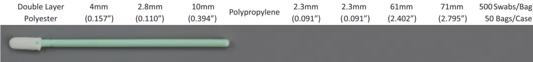 Cleanroom Polyester Swabs for Cleaning Lens