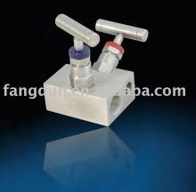 2 valve manifolds,block type ,pipe to pipe