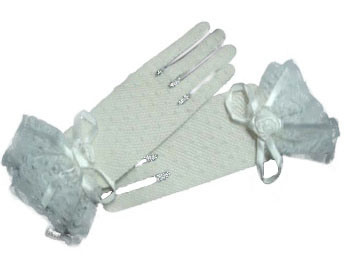 Classic Satin Bridal Gloves (JYG-29307)