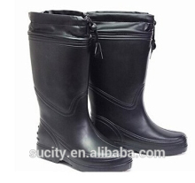 men black eva workman lightweight groundwork safety rain boots with collar