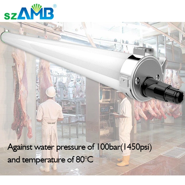 IP69K Tri-Proof LED Light with Motion Sensor, Flicker Free, Ik10, Variety of Dimmable