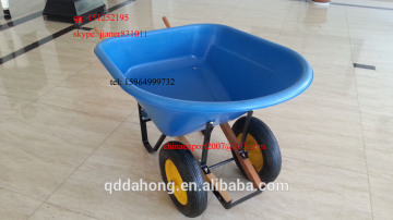 120L Heavy Duty Garden Wheelbarrow with Big Poly TrayWH8802