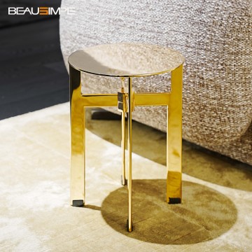 Premium Gold Metal Side Table Ellis Series