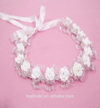 LW828 Flower Hair Clasp With Real Crystal For Wedding