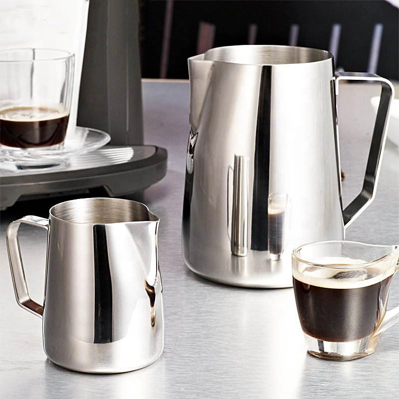 Custom Espresso Latte Art Garland Frother Barista Stainless Steel Coffee Frothing Pitcher Milk Jug