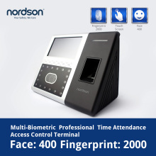 Multi-biometric identification face fingerprint password time attendance and access control terminal