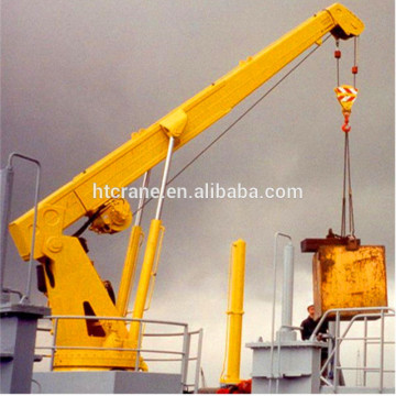 Port use hydraulic deck crane marine crane