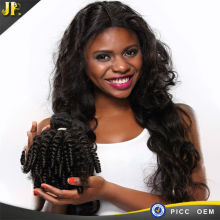 JP raw unprocessed long lasting dyeable unprocessed baby curl peruvian hair raw