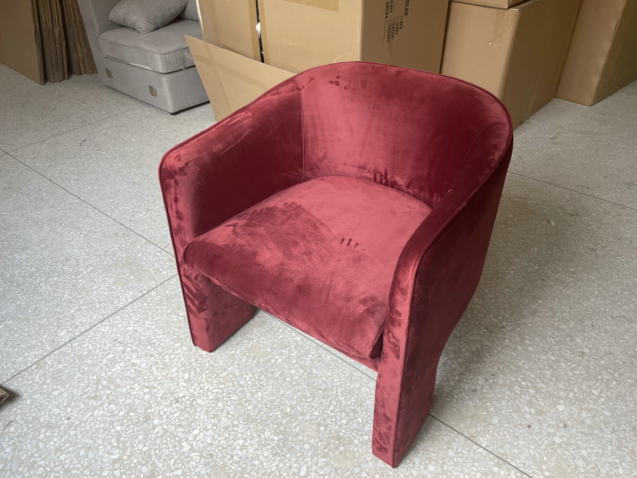 Elegant European Upholstery Vladimir Kagan Chair