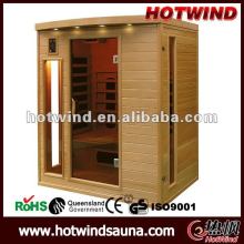 three people Infrared Sauna Cabin