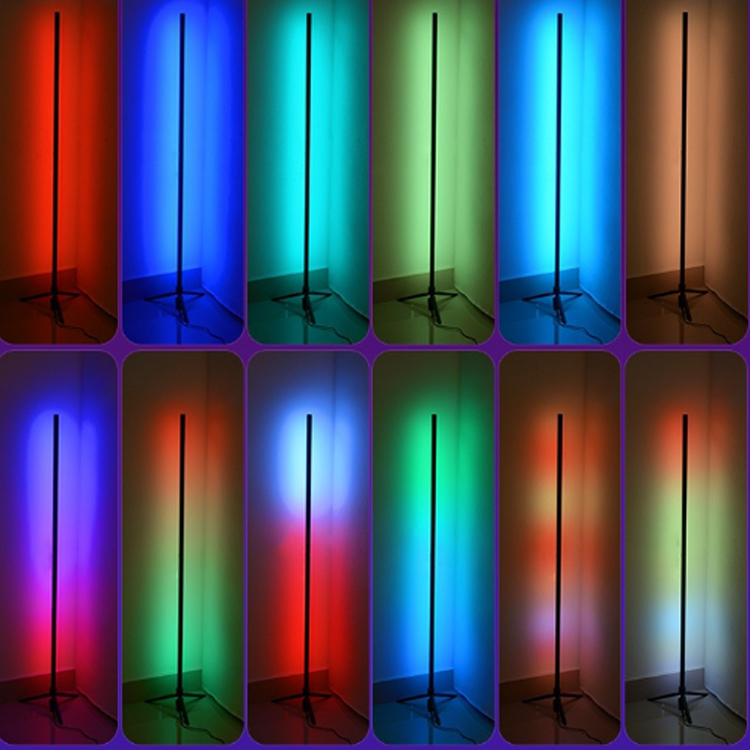 Modern Decoration Smart Corner Light Remote Controlled  Tuya Support Google Alexa RGB LED Corner Floor Lamp For Living Room