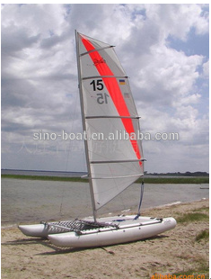 inflatable sailing catamaran 4.5m length