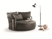 Multi-colored basket sofa