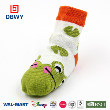 wholesale colourful fancy dolls knitted baby socks with cartoon pattern