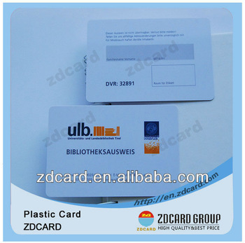 Underwear items Irregular plastic card ZD