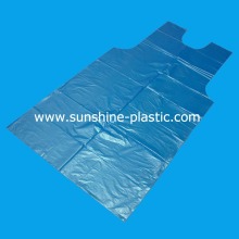 Convenient Disposable HDPE Vest type Blue Plastic Apron